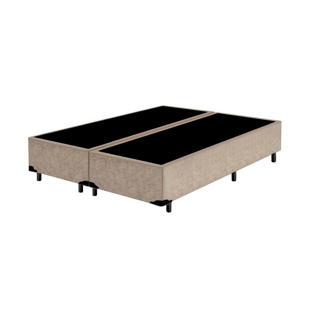 Cama-Box-Queen-Bipartido-Colchao-Mola-Ensacada-Elegance-Inducol---Box-Suede-Bege--65x158x198-