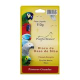 Bloco Pombo Branco Pássaros Osso Siba - Tamanho G