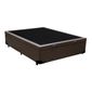 Cama-Box-Bau-Casal-Colchao-Espuma-D45-Bordado---Box-Sintetico-Marrom-Serra-Negra-67x138x188