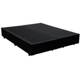 Base Box Bipartido King Sintético Preto 38x193x203 Serra Negra