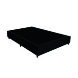 Base Box Casal Santo Box Suede Preto 40x138x188