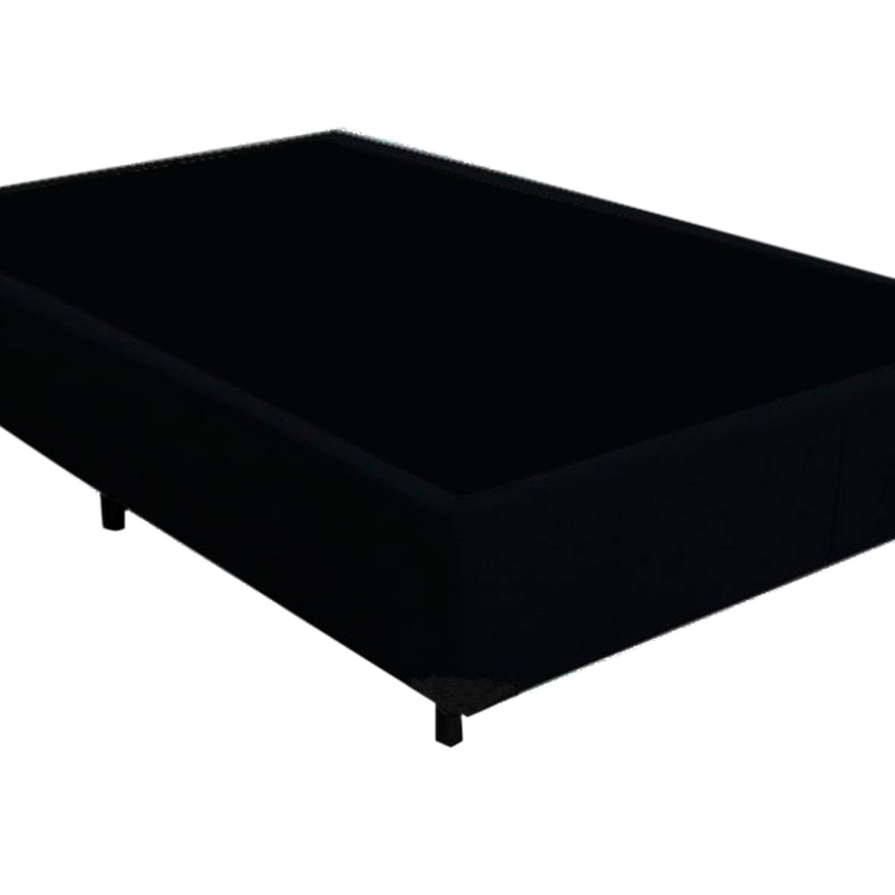 Cama-Box-Casal-Colchao-Molas-Black-Graphite-Anjos---Box-Suede-Preto--48x138x188-