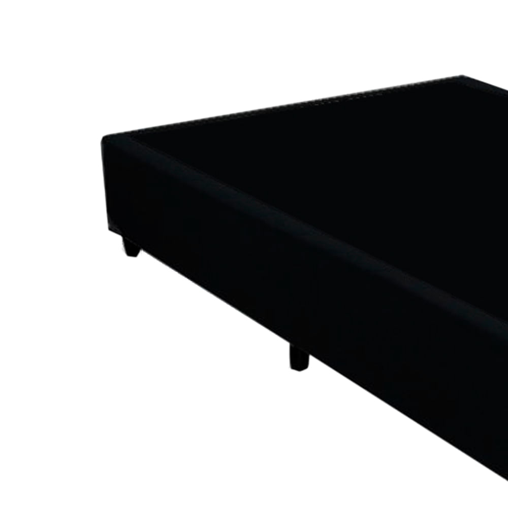 Cama-Box-Casal-Colchao-Molas-Black-Graphite-Anjos---Box-Suede-Preto--48x138x188-