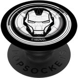 Marvel Homem De Ferro Tony Stark Ícone Digital Preto E Branco Popsockets Popgrip: Aperto Permutável Para Telefones &amp, Tablets