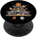 Astronauta Espiritual Medita No Espaço E Sente A Galáxia Popsockets Trocavel Popgrip