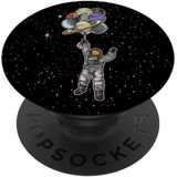 Astronauta Com Balões Que São Planetas - Spaceman Galaxy Popsockets Swappable Popgrip