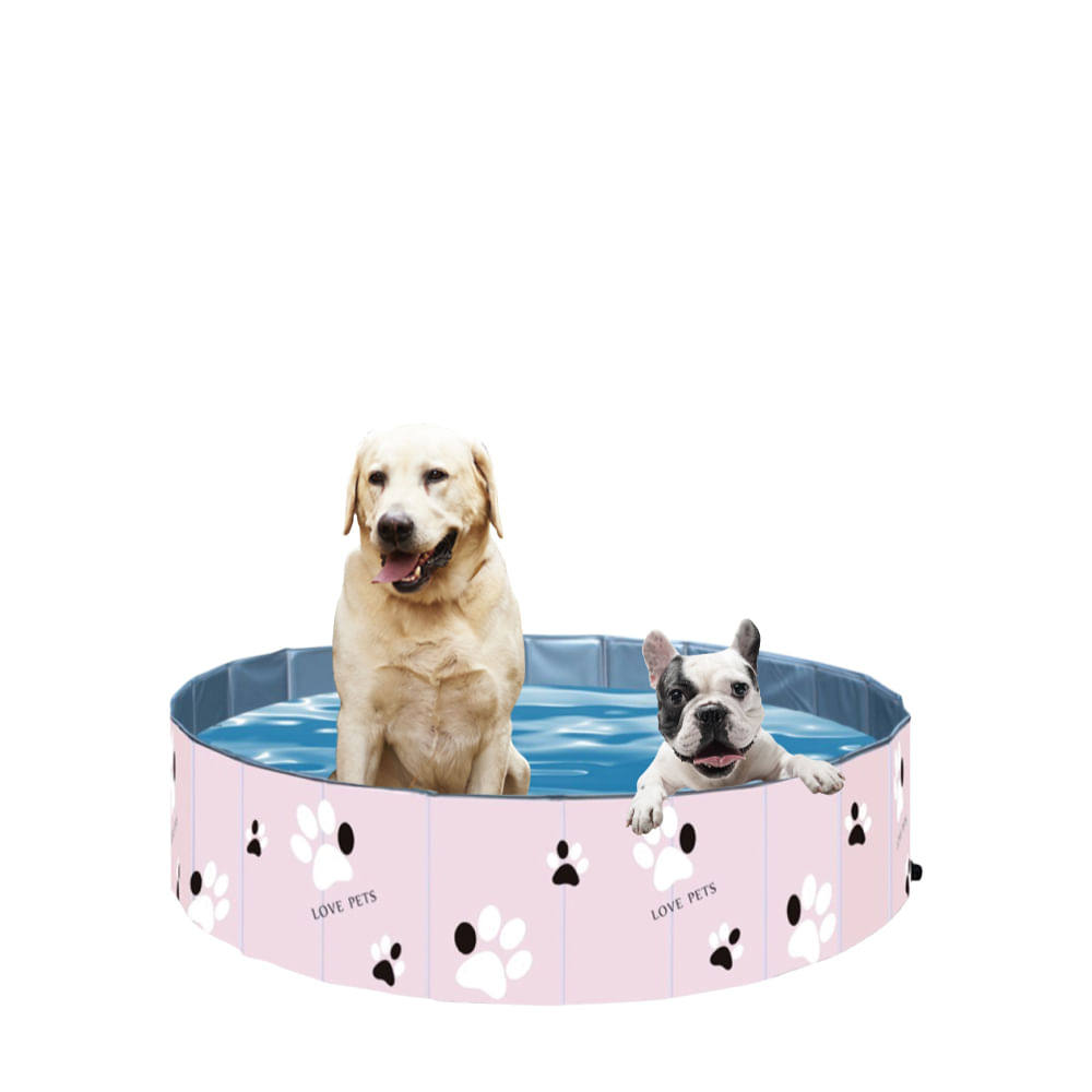 Piscina Para Cachorro Pets Dobrável 80 Cm X 20 Cm Vg+