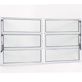 Janela Basculante de Alumínio 1,00 X 1,50 Linha All Modular Cor Branco Duplo