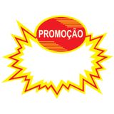 10 Cartaz Splash Promoção Em Pvc Reutilizável E Editável 16x12cm