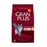 GranPlus Gatos Adultos Castrados Sabor Salmão e Arroz - 10Kg