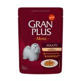 Ração Úmida Sachê GranPlus Menu para Cães Adultos sabor Frango 100g