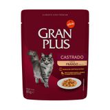 Ração Úmida Sachê GranPlus para Gatos Castrados sabor Frango 85g