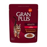 Ração Úmida Sachê GranPlus para Gatos Adultos sabor Carne 85g