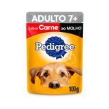 Ração Úmida Pedigree Adultos Sabor Carne ao Molho - 100g - 1 unidade