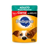 Ração Úmida Pedigree para Cães Adultos Raças Pequenas Carne - 1 Unidade