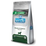 Ração Vet Life Natural Obesity & Diabetic para Cães Adultos - 10,1Kg
