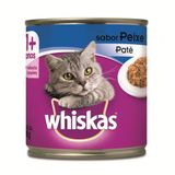 Ração Úmida Whiskas Lata para Gatos Adultos Sabor Peixe 290g