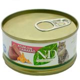Ração Úmida N&D Gatos Adultos Sabor Atum e Camarão - 70g