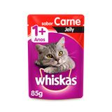 Ração Úmida Whiskas Jelly para Gatos Adultos Sabor Carne 85g - 1 unidade