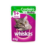 Ração Úmida Whiskas para Gatos Sabor Cordeiro ao Molho - 85g - 1 unidade