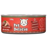 Ração Úmida Pet Delícia Gatos Adultos Picadinho Carne - 110g