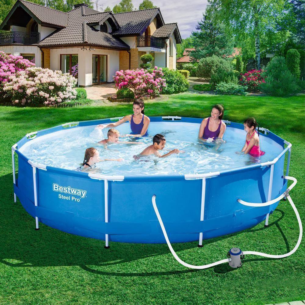 Piscina Estrutural 6.473 Litros Com Bomba Filtro Bestway