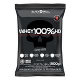 Whey Protein 100% Hd - Wpc Wpi Wph Pouch 900g - Black Skull Morango