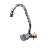 Torneira 1168 C-40 Metal Cromado Cozinha Móvel Parede Cinza