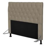 Cabeceira Cama Box Casal 140cm Cristal Corino Areia - JS Móveis