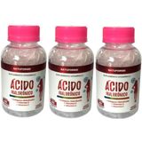 3 Ácido Hialurônico Colágeno Hidrolisado Vitamina C 1000mg