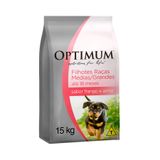 Ração Optimum para Cães Filhotes de Raças Médias sabor Frango e Arroz - 15kg