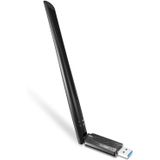 Adaptador Wifi Usb 3.0 Ac1300mbps Com Antena Externa 6dbi Compatível Com Windows 10/7 /8 /8.1 /xp Mac Os X 10.6-10.15, Dual Band 2.4g/5.8ghz Wireless