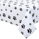 Decorações De Festa De Aniversário Temáticas Do Filhote - Capa De Mesa De Plástico Para Artes &amp, Artesanato, Dog And Cat Paw Party Supplies Puppy