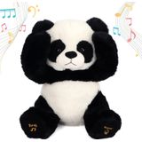 Cuteoy Peek A Boo Panda Bear Interactive Repete O Que Você Diz Brinquedo De Pelúcia Musical Cantando Falando Animal Recheado Adorável Presente De Ani