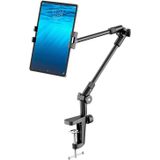 Porta-suporte De Suporte De Tablet Com 360° Telefone Ipad Tripé Mount, 27in Long Arm Webcam Stand Projector Camera Mount For Desk, Fit For 4.7-13 De