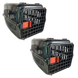 Kit 2 Caixas De Transporte Para Cães E Gatos N1 Preto