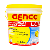 Cloro Granulado Multipla Ação 3x1 Genco Genclor 2,5kg