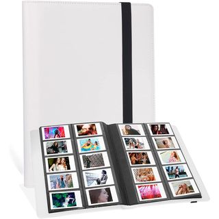 Scrapbook Album, Black Pages, Instax Mini Album, Rose Gold, 6x7.5