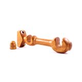 Kit Suporte Duplo e Ponteira em Madeira 19X19mm Cerejeira 136-C Santone