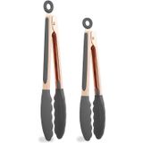 Cook Com Cor Aço Inoxidável Silicone Pontas De Cozinha Alimentos De Cozinha Churrasco E Tongs De Cozinha Conjunto De Dois 9 E 12 Para Panelas Antiad