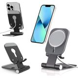 Suporte De Telefone Celular Tiaxin, Suporte Telefônico Para Mesa, Reversível Para Carregador Magsafe E Celular Comum, Todos Os Smartphones Carregando