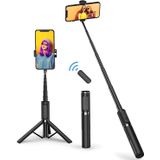 Tripé Atumtek Selfie Stick, Pro 3 Em 1 Alumínio Bluetooth Selfie Stick Com Controle Remoto Sem Fio E Suporte De Tripé Para Iphone 13/13 Pro/12/11/11