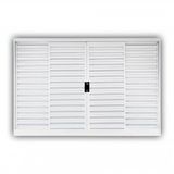 Janela Veneziana Aço 4 Folhas Mgm Minas Sul 100cmx150cm Branco