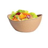 Saladeira Bowl Oval Design Marrom Tigela P/ Salada Pipoca