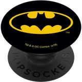Batman Clássico Bat Shield Logo Popsockets Exmutável Popgrip
