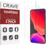 Protetor De Tela De Vidro Crave Para Apple Iphone 11 Pro/xs/x [2-pack] Hd Tempered Glass