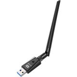 Adaptador Wifi Usb 1200mbps Techkey Wireless&nbsp,adaptador De Rede Usb 3.0 Wifi 802.11 Ac Com Dual Band 2.42ghz/300mbps/5.8ghz/866mbps 5dbi High Gai