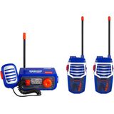 Walkie Talkies Set, 3 Peça Walkie Talkie Base Station Kit Para Crianças E Adultos, Long Rang Three Way Radio Com Controle De Volume, Brinquedos Exter