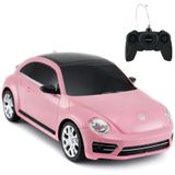 Carro De Controle Remoto De Besouro, Rastar 1:24 Carro De Brinquedo Besouro Escala Rc Para Crianças, Besouro Rosa