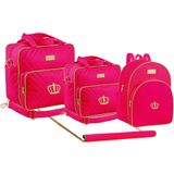 Kit Bolsa Maternidade com Trocador e Mochila Pink TM-DR3 PNK